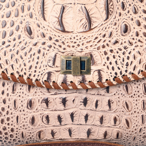 American Darling Western Crocodile-Embossed Leather Handbag  Coin Purse Hand bag