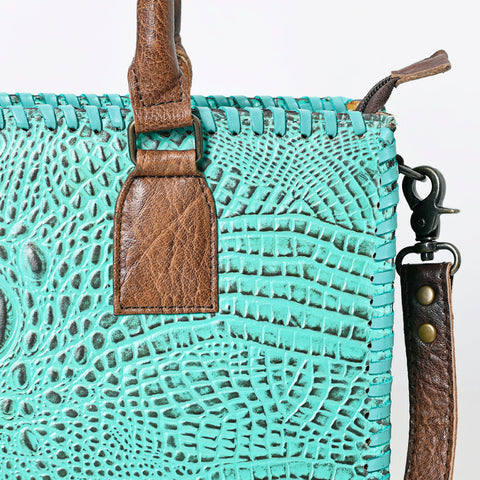 American Darling Crocodile-Embossed Genuine Leather Tote Bag ï¿½ Western Luxury Handbag