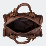 LC-ADBGM270 Duffel Genuine Western Leather Women Bag Clara
