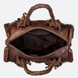 LC-ADBGM270 Duffel Genuine Western Leather Women Bag Clara