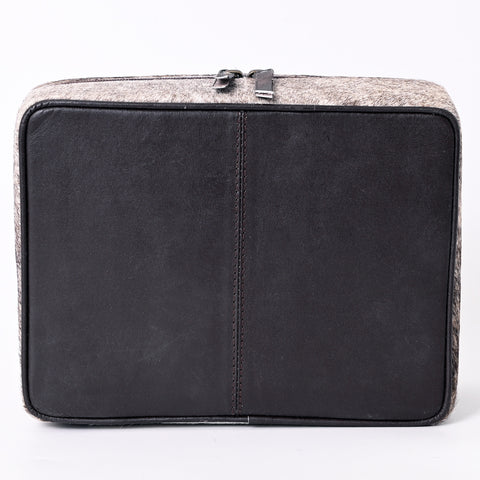 American Darling Buck Stitched Hand Tooled Cowhide Jewelry Case