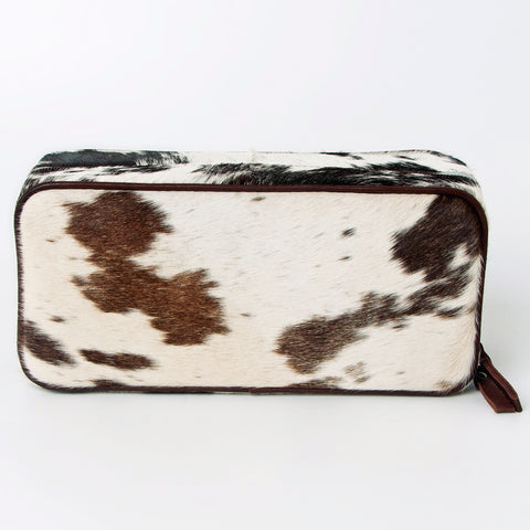 American Darling Western Paint Splatter Hair-On Cowhide Jewelry case