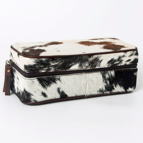 American Darling Western Paint Splatter Hair-On Cowhide Jewelry case