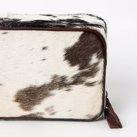 American Darling Western Paint Splatter Hair-On Cowhide Jewelry case