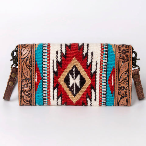 American Darling Handcrafted Hand Tooled Leather Saddle Blanket Envelope