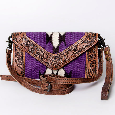 American Darling Handcrafted Hand Tooled Leather Saddle Blanket Envelope