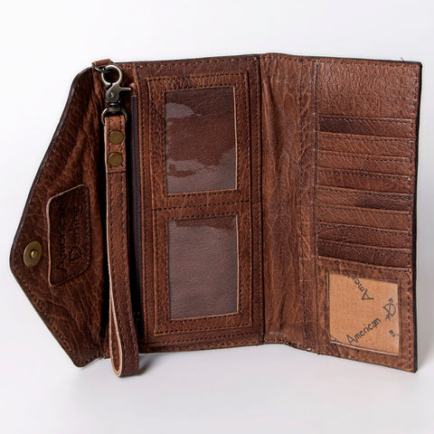 American Darling Handcrafted Hand Tooled Leather Saddle Blanket Envelope