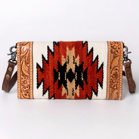 American Darling Handcrafted Hand Tooled Leather Saddle Blanket Envelope