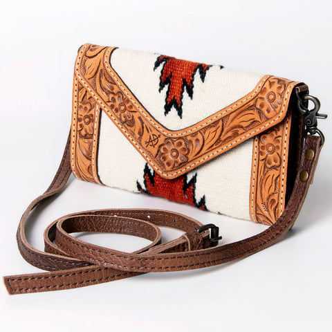 American Darling Handcrafted Hand Tooled Leather Saddle Blanket Envelope