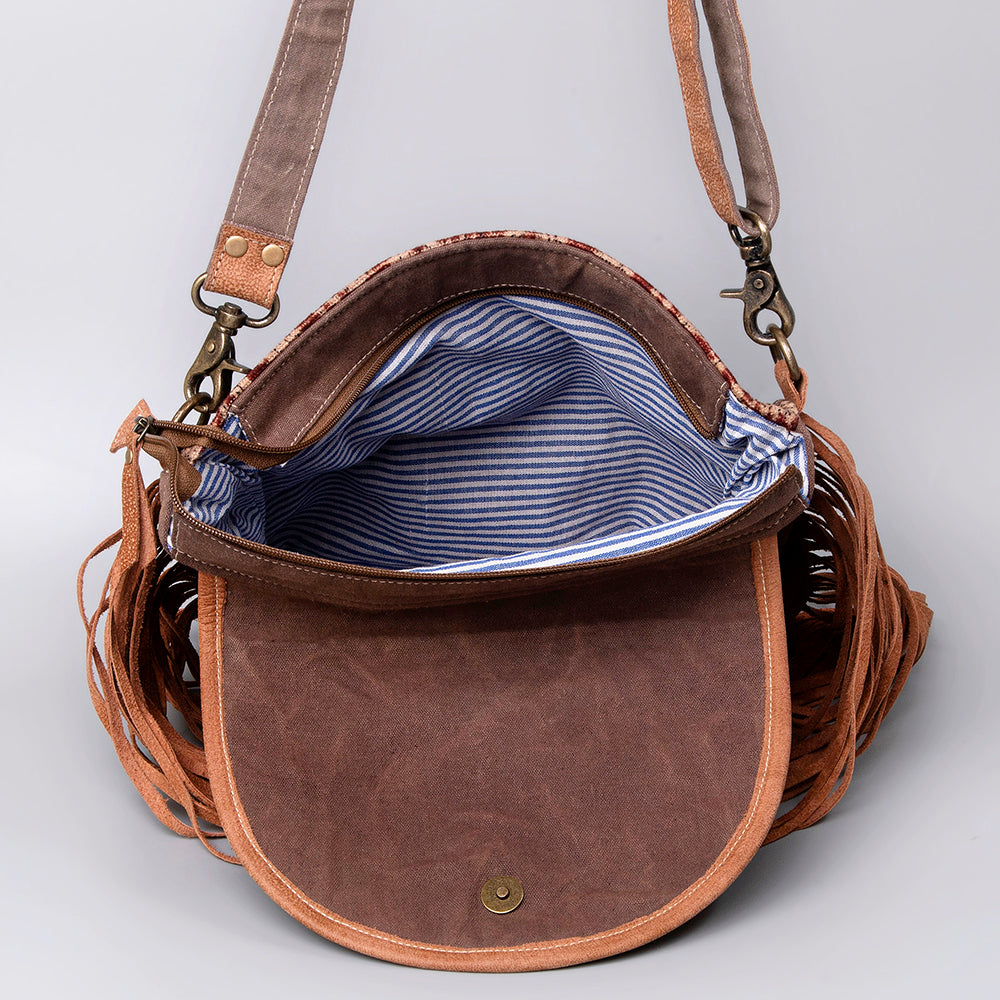 LC-KB483 Crossbody Upcycled Canvas Ladies Bag