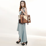 LC-ADBGZ695 Tote Hair On Genuine Western Leather Women Bag