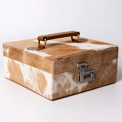 American Darling Western Hair-On Cowhide Leather Jewelry case