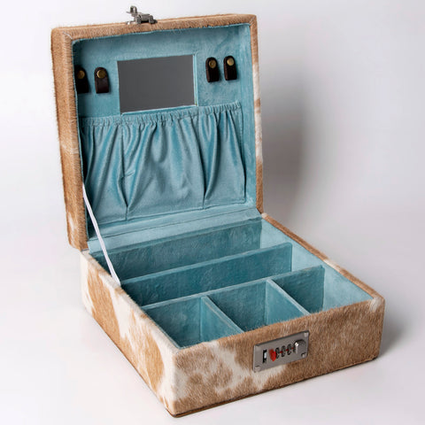 American Darling Western Hair-On Cowhide Leather Jewelry case
