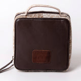 LC-ADBGA311 American Darling Jewelry Case Floral Hand Tooled Leather with Hair-On Hide