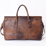 LC-ADBG516 Tooled Leather & Saddle Blanket Duffel Bag Belle Western Travel Weekender by American Darling