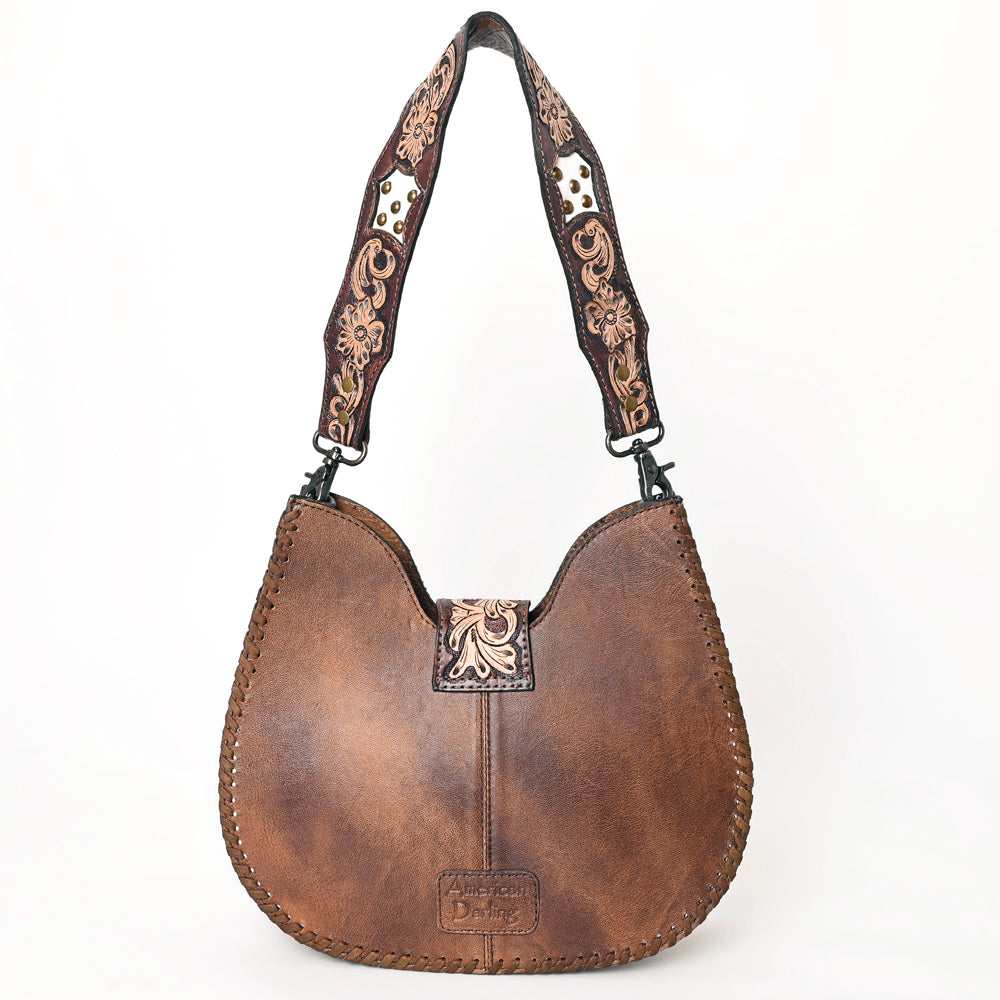 American Darling Hair-on Cowhide Hobo Bag - Western Genuine Leather Shoulder Bag