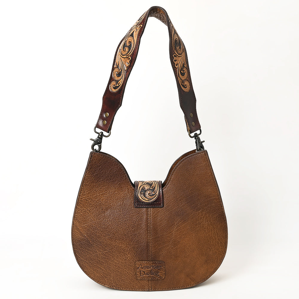 American Darling Hair-on Cowhide Hobo Bag - Western Genuine Leather Shoulder Bag