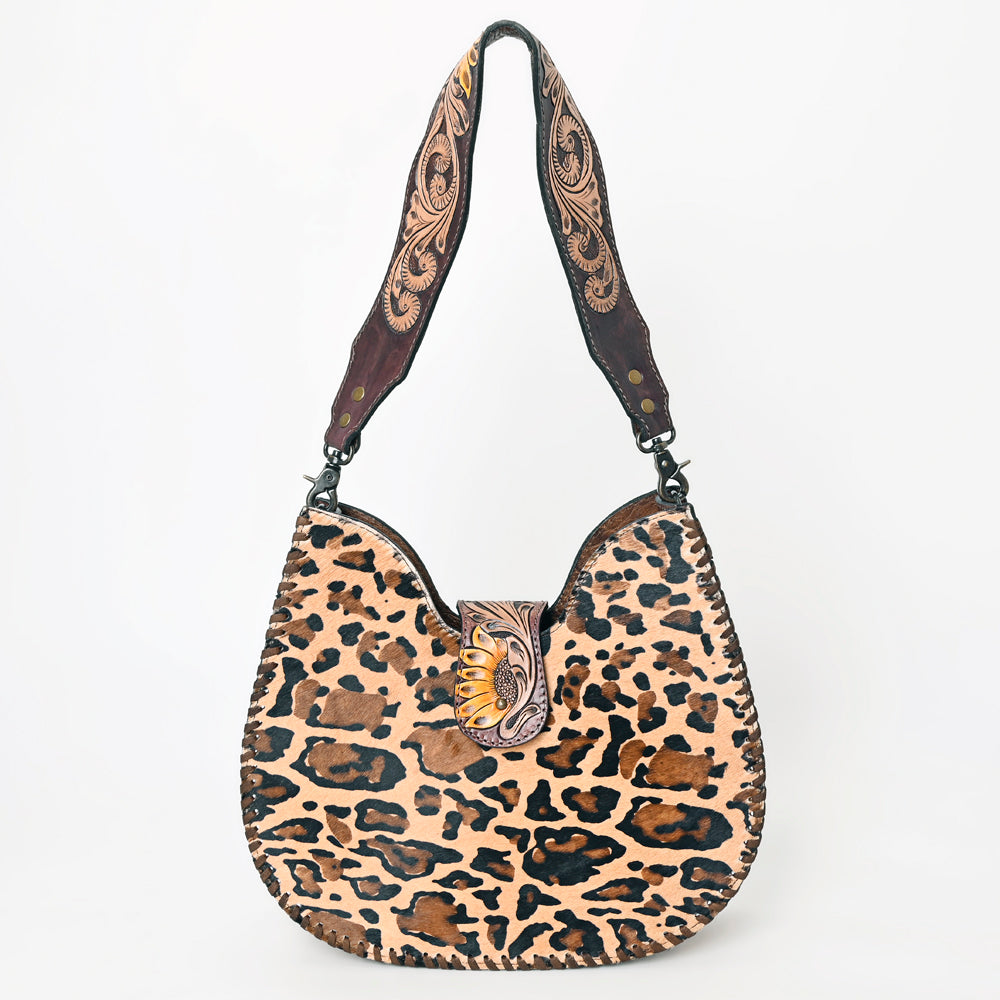American Darling Hair-on Cowhide Hobo Bag - Western Genuine Leather Shoulder Bag