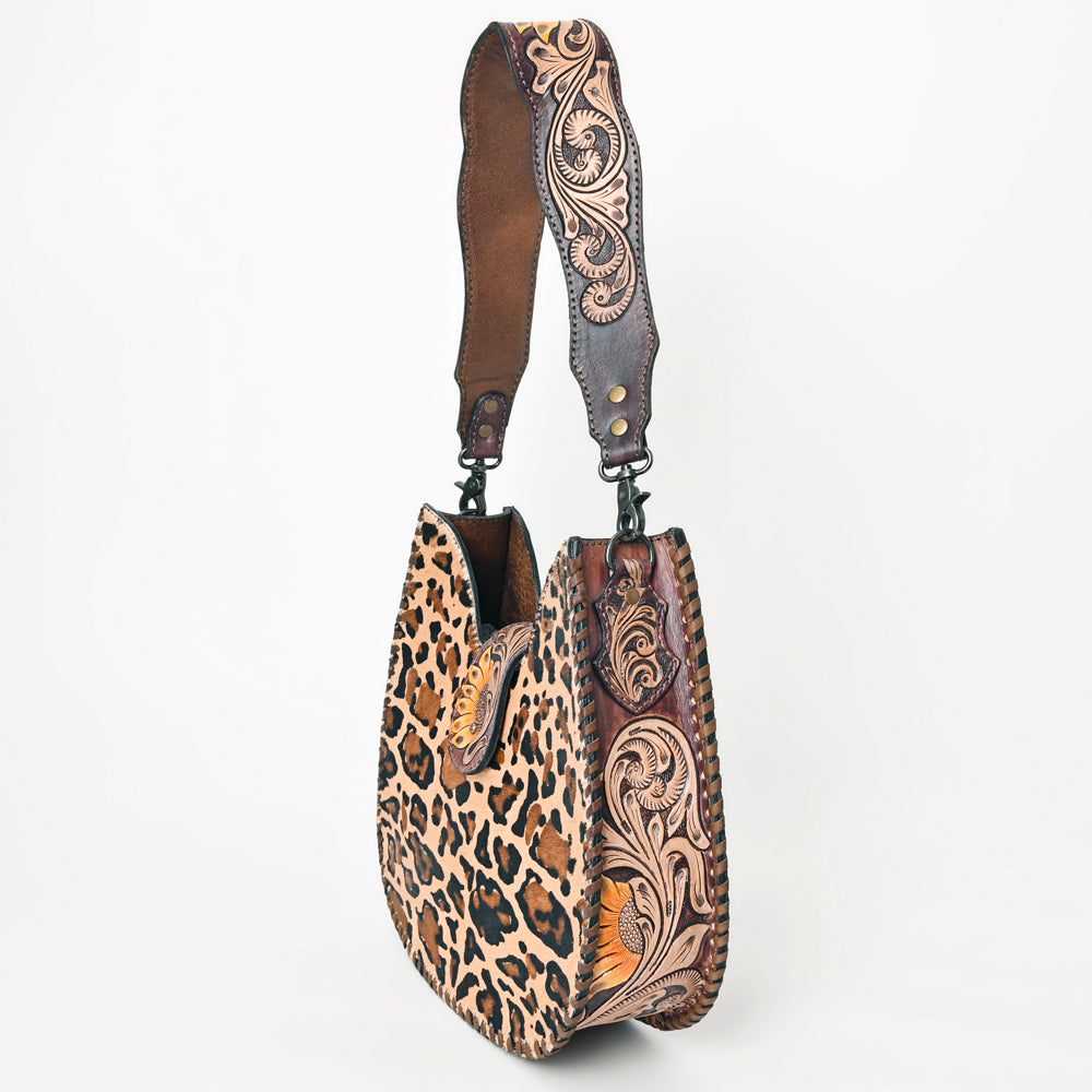 American Darling Hair-on Cowhide Hobo Bag - Western Genuine Leather Shoulder Bag