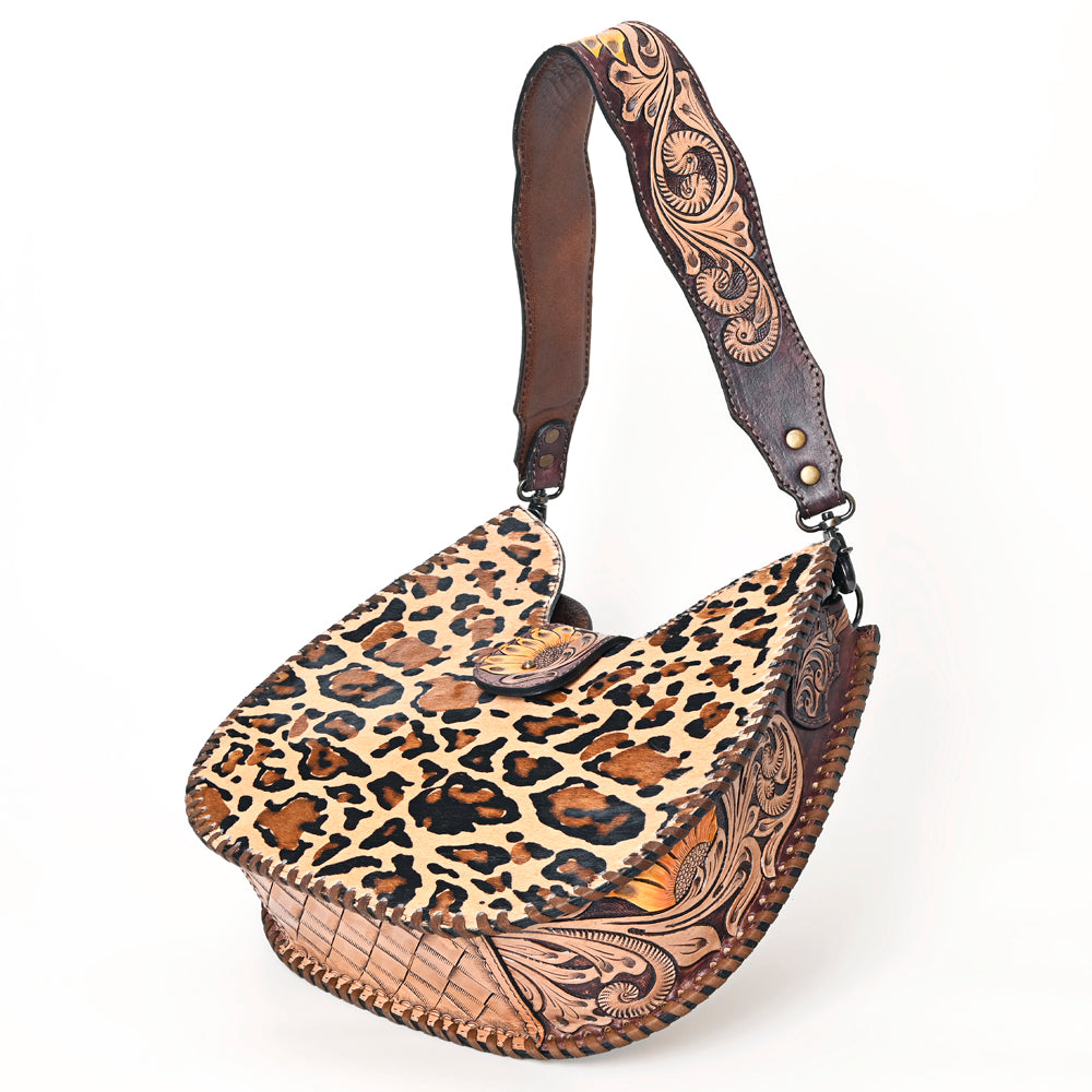 American Darling Hair-on Cowhide Hobo Bag - Western Genuine Leather Shoulder Bag