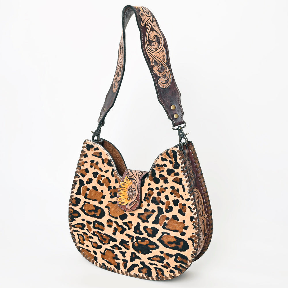 American Darling Hair-on Cowhide Hobo Bag - Western Genuine Leather Shoulder Bag