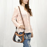 ADBG1098  Hand Tooled Floral Clear Bag Genuine Western Leather Women Bag