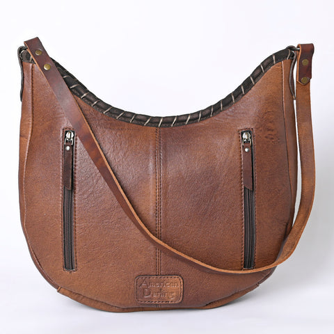 American Darling Handcrafted Western Leather Hobo Bag with Tribal Design