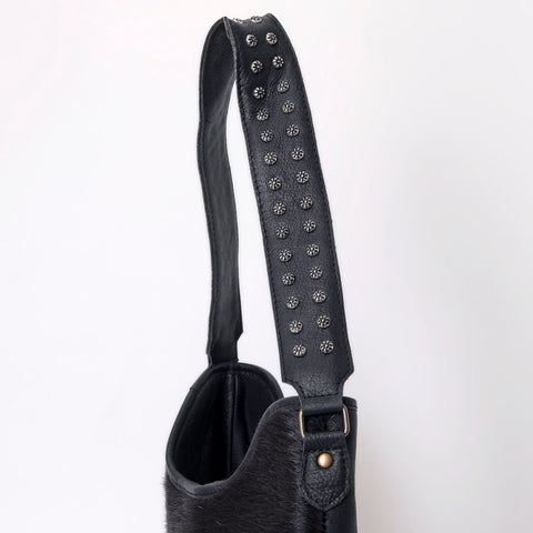 American Darling Handcrafted Cowhide Leather Hobo Bag with Tooled Floral Details - Premium Western Style