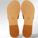 ADFT104 carved genuine leather sandal footwear flip flop