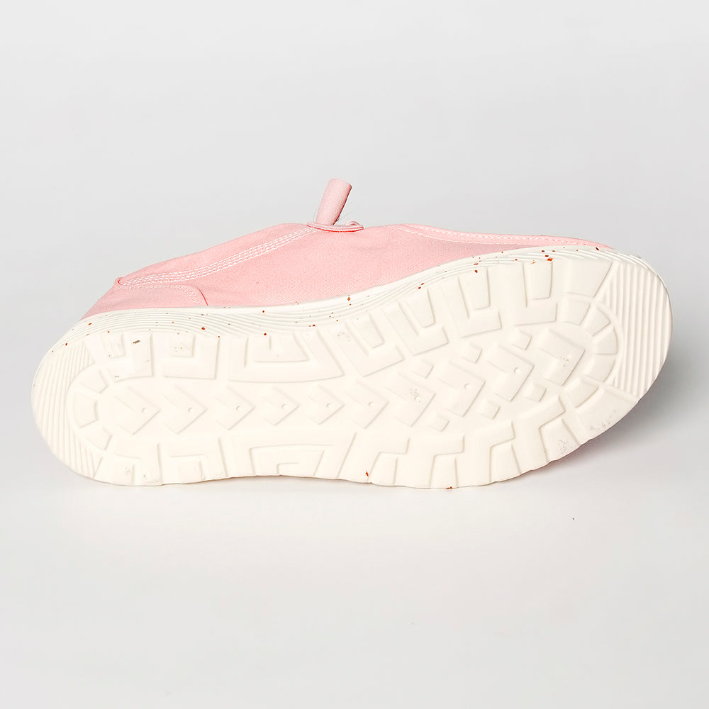 LC-ADFT133PK4 Women's Pink Canvas Loafers with Hand-Tooled Leather - American Darling Floral Slip-Ons