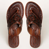 LC-ADFTE104B-7 Genuine leather sandal footwear flip flop