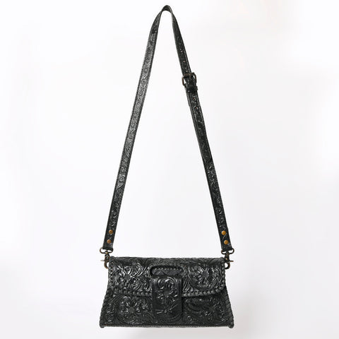 American Darling Hand Tooled Floral Leather Wallet Bag Clutch & Crossbody Handbag