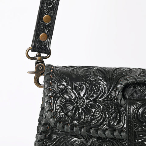 American Darling Hand Tooled Floral Leather Wallet Bag Clutch & Crossbody Handbag