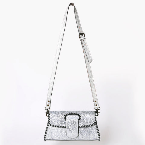 ADBG1134 American Darling Hand Tooled Floral Leather Wallet Bag Clutch & Crossbody Handbag