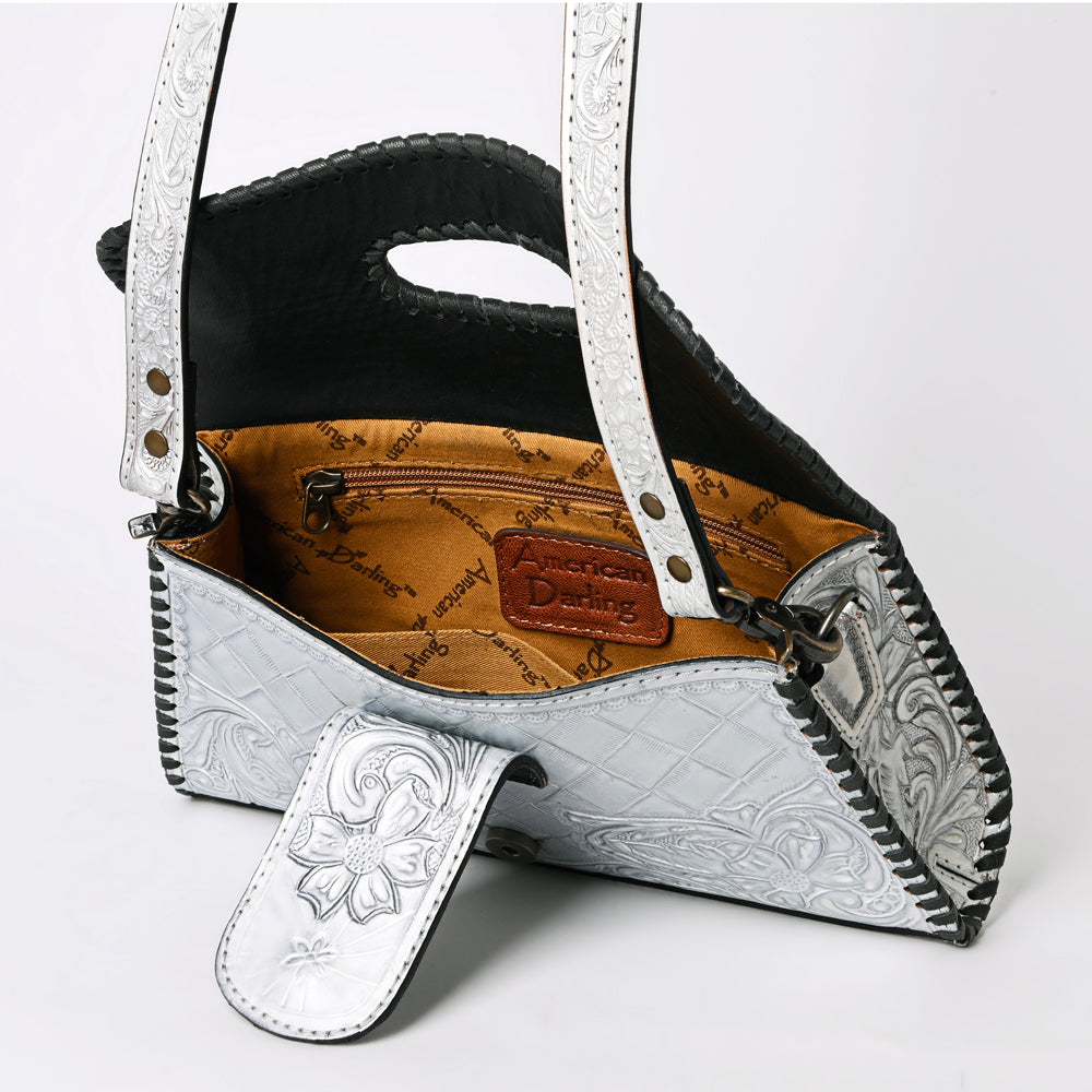 American Darling Hand Tooled Floral Leather Wallet Bag Clutch & Crossbody Handbag