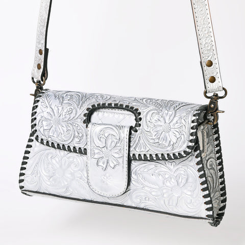 American Darling Hand Tooled Floral Leather Wallet Bag Clutch & Crossbody Handbag