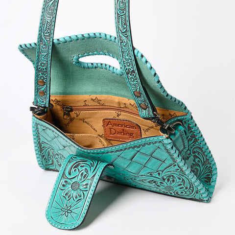 American Darling Hand Tooled Floral Leather Wallet Bag Clutch & Crossbody Handbag