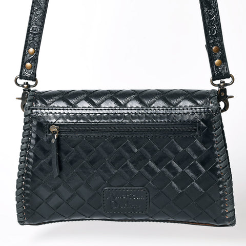 American Darling Hand Tooled Floral Leather Clutch & Crossbody Purse