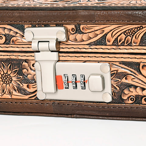 ADBGA300 American Darling Western Hand Tooled Leather Jewelry Case