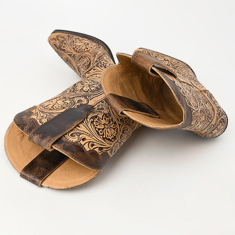 LC-ADFT166 Hand Tooled Genuine Western Leather Long Boot