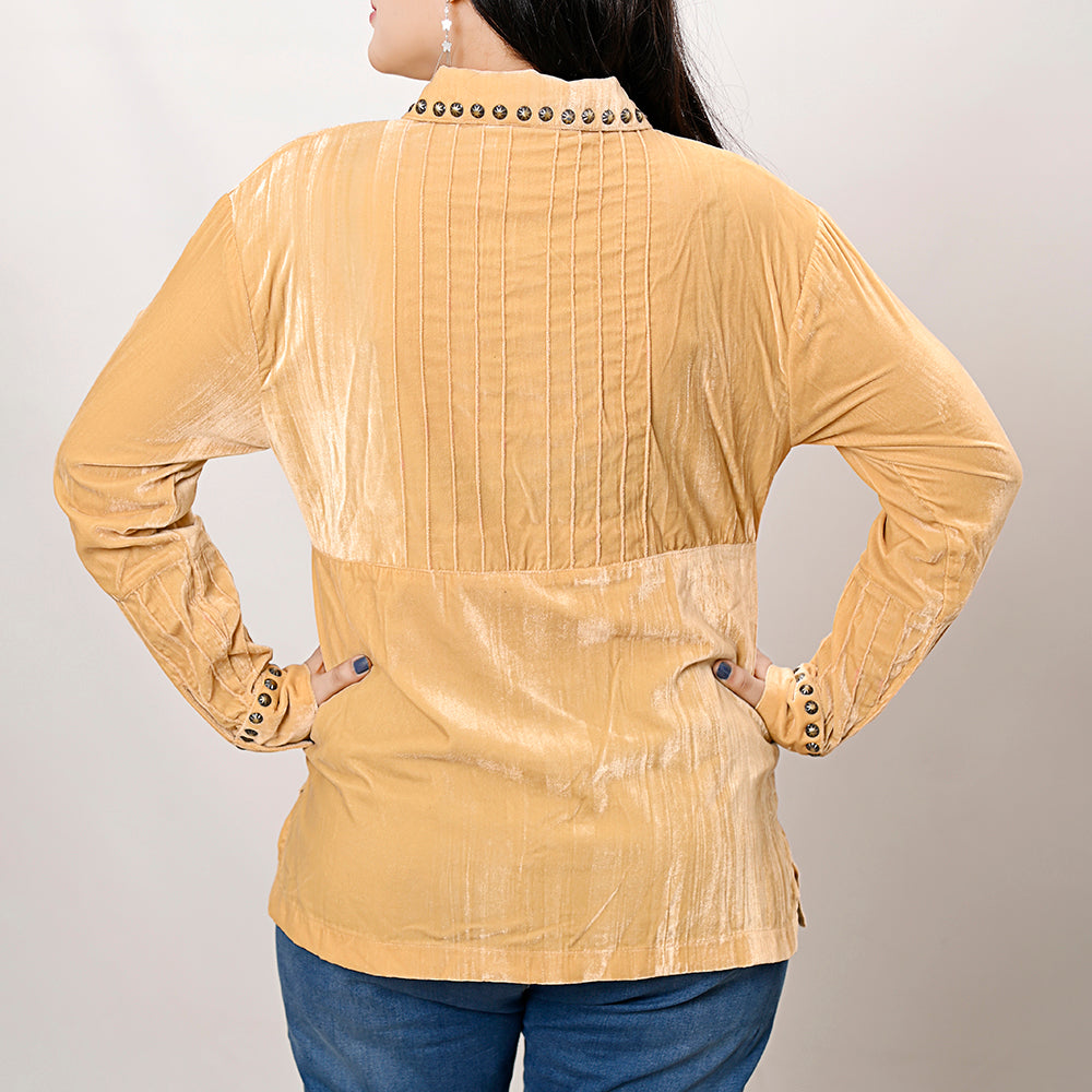 ADSH031 Fabric Women Shirt Dress Tunic Ladies Girl Top