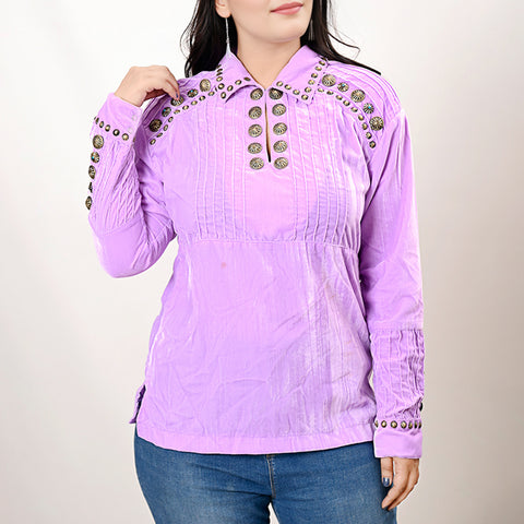 LC-ADSH034 Fabric Women Shirt Dress Tunic Ladies Girl Top