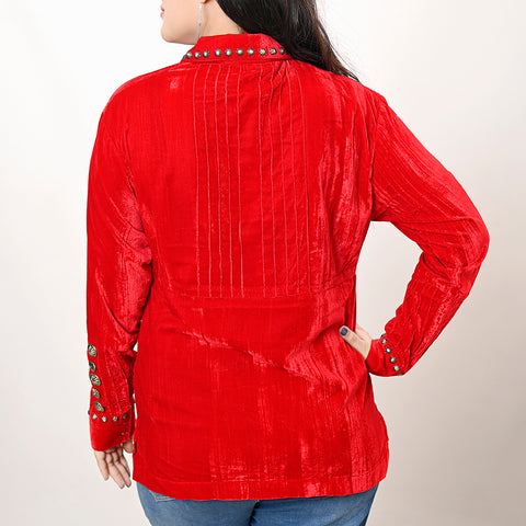 ADSH035 Fabric Women Shirt Dress Tunic Ladies Girl Top