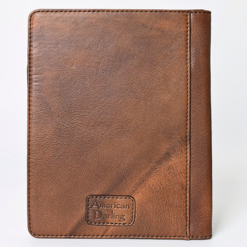 American Darling Floral Tooled Leather Portfolio Bag -Western Tablet Sleeve