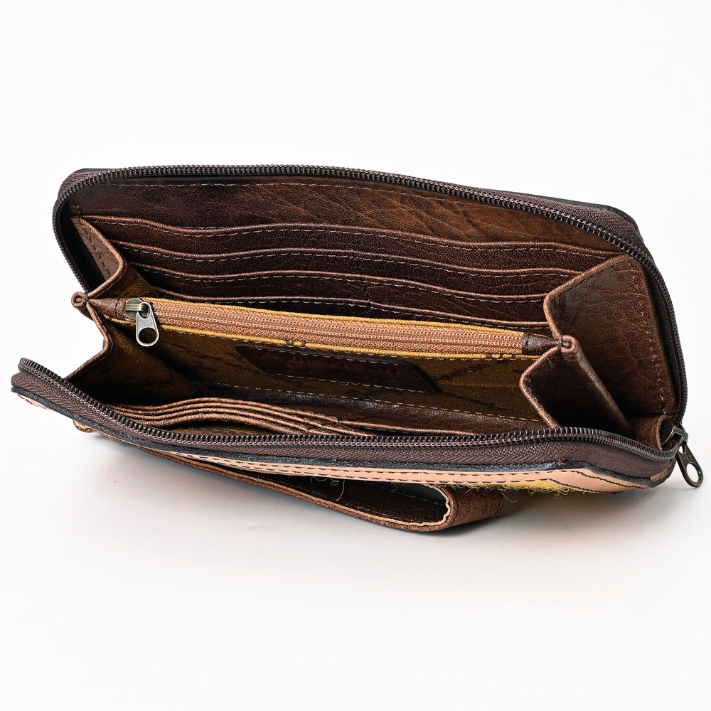 American Darling Western Organizer Bag Hand Tooled Leather Saddle Blanket