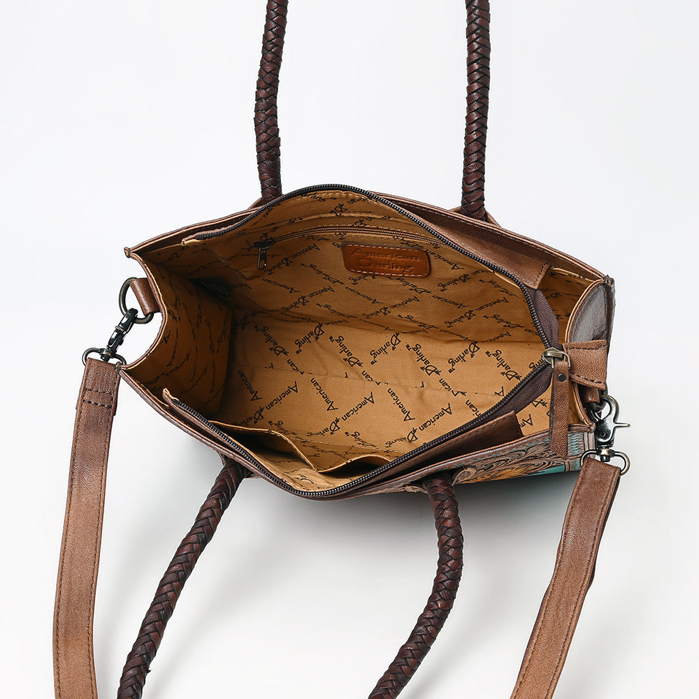 American Darling Floral Tooled Leather Tote | Western Crossbody Bag