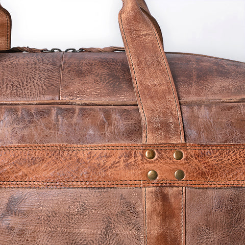 NMBGM142 Duffel Genuine Leather Women Bag Western Handbag