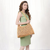 LC-ADBGZ758A Hobo Hand Tooled Genuine Western Leather Women Bag