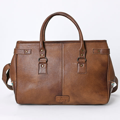American Darling Western Duffel Bag Hand Tooled Leather Saddle Blanket