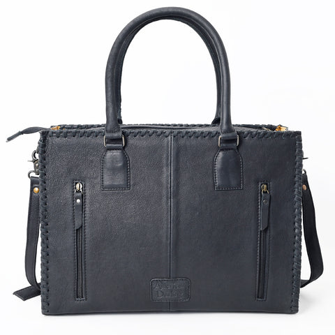American Darling Western Tote Bag - Handcrafted Hair-On Cowhide & Braided Leather